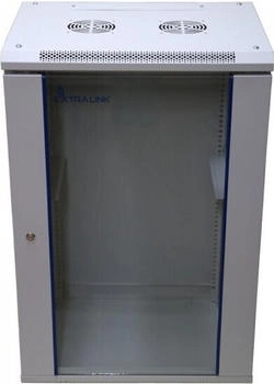 Extralink 15U 600x600 Grau | Rackmount-Schrank | Wandmontage (EX.14350)