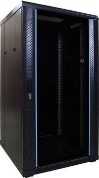 DSIT Danicom - 22 HE 19” mit Glastür (BxTxH) 600 x 600 x 1200mm (DS6622)
