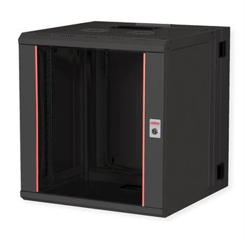 Roline 19-Zoll Wandgeh&auml;use Pro 12 HE 600x600 BxT zweiteilig schwenkbar schwarz (26.21.0182)