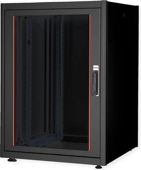 Roline 19-Zoll Basic 22 HE 800x800 BxT Glastür schwarz (26.21.0202)