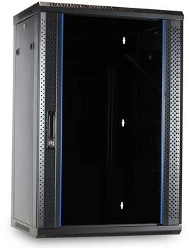 DSIT Danicom - 18 HE Wandgeh&auml;use mit Glast&uuml;r (BxTxH) 600 x 450 x 900 mm (DS6418)