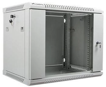 Lanberg Rack Wandschrank 48,30cm (19") 9U/600X450 Glast&uuml;r grau (WF01-6409-10S)