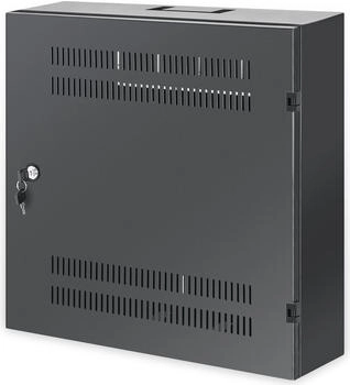 Intellinet IC Intracom Geh&auml;use horizontal / vertikal with 4U and 2U vertical uprights geeignet f&uuml;r Wandmontage Schwarz RAL 7021 48,3 cm 19" (713689)