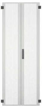 EFB-Elektronik Tür für PRO 42HE B=800 Stahl perf. 2-teilig SH RAL7035 (PRO-TUR428P2.GR)