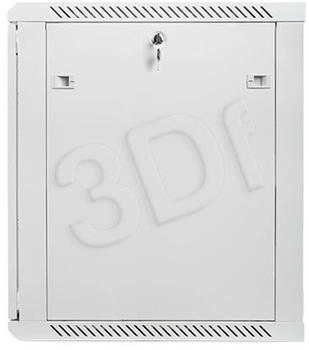Lanberg Rack WF01-6615-10S (15U; 769mm / 600mm / 600 mm; Wandmontage; Glas; 19''; Farbe grau)