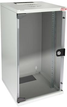 HMF 63412-07 10 Zoll 12HE Wandgehäuse 31,2 x 59,5 x 30 cm grau
