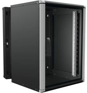 ENOC Wandschrank 15HE 3tlg. sw Wr2 15-66-S (58614)