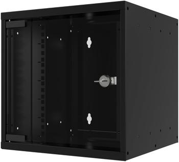 EFB-Elektronik 10" Wandgehäuse 4HE Tiefe 300mm 1-teilig RAL9005 (10 Zoll ) Schwarz (WGB-1004TS.30)