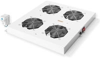ROLINE 19-Zoll Dachl&uuml;ftereinheit 4 L&uuml;fter, Thermostat , grau