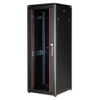 Roline 19-Zoll Pro 32 HE 600x600 BxT Glastür schwarz (26.21.0225)