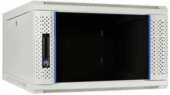 DSIT Danicom - 6 HE Wandgeh&auml;use mit Glast&uuml;r Wei&szlig; (BxTxH) 600 x 600 x 368mm (DS6606W)