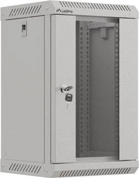 Lanberg WF11-3309-10S Wandmontiertes Regal 9U 30 kg Sperrschloss Ablageschienen Verbessertes Kabelmanagement