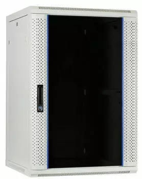 DSIT Wandgeh&auml;use 19" 22HE mit Glast&uuml;r 600x600x1100mm wei&szlig; (DS6622W-WAND)