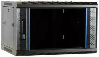 DSIT Netzwerkschrank 19" Wandmontage 6HE Glast&uuml;r, 600x450x367mm (DS6406-F)