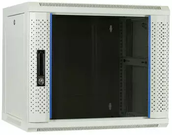 DSIT Wandgeh&auml;use 9HE 19" mit Glast&uuml;r, wei&szlig;, 600x450x500mm (DS6409W)
