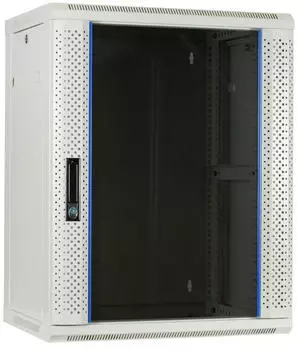 DSIT Wandgeh&auml;use 15HE 19" mit Glast&uuml;r, wei&szlig;, 600x450x770mm (DS6415W)