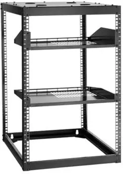 VEVOR Open Frame Netzwerkschrank 16U, 4-Pfosten, Tiefe 585mm (16U Rack de Red Abierto)