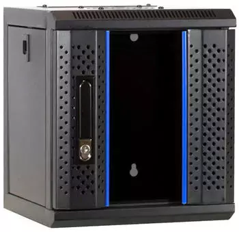 DSIT Serverschrank 10" 6HE mit Glast&uuml;r 312x310x352mm schwarz (DS10-3306)