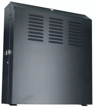 DSIT Flatbox Netzwerkschrank 5U, Wandmontage, Glast&uuml;r, schwarz (DS-Flatbox-5U)