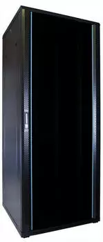 DSIT Serverschrank 42HE 19" 800x800x2000mm mit Glast&uuml;r, schwarz (DS8842)