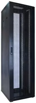 DSIT Serverschrank 19" 42HE 600x600x2000mm perforierte Frontt&uuml;r schwarz (DS6642PP)