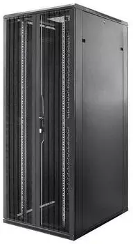 DSIT Serverschrank 19" 47HE 800x800x2200mm perforierte Doppelfl&uuml;gelt&uuml;ren schwarz (DS8847DD)