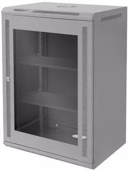 ECD Germany 19" Wandgeh&auml;use Netzwerkschrank 16HE 600x450mm Stahl (490014834)