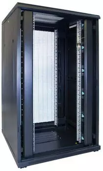 DSIT Serverschrank 19" 27HE 800x800x1400mm perforierte Frontt&uuml;r schwarz (DS8827PP)