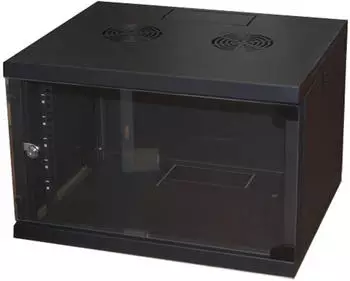 link 19" Wandschrank 6U 350x540x450mm schwarz (LK1907UN)