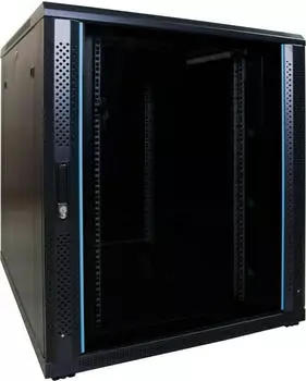 DSIT Serverschrank 19" 18 HE, Glast&uuml;r, 800x1000x1000mm, schwarz (DS8018)