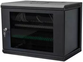Televes MSR198 Wandverteiler 19" 8HE, schwarz RAL 9005 (533108)