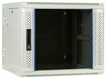 DSIT Wandgeh&auml;use 19" 9HE mit Glast&uuml;r, wei&szlig;, 600x600x501mm (DS6609W-DOUBLE)
