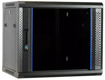 DSIT Netzwerkschrank 19" Wandmontage 9HE 600x450x500mm Glast&uuml;r (DS6409-F)