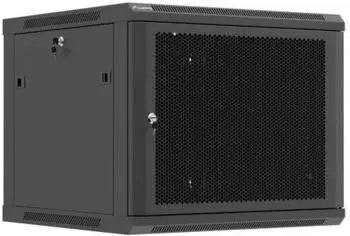 Lanberg WF01 Wandmontierter 19" Serverschrank 9HE 600x600mm, perforierte T&uuml;r (WF01-6609-23B)