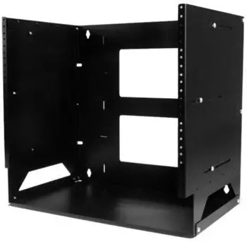 StarTech 2-Pfosten 8HE Open Frame Wandmontage Netzwerk-Rack mit Fachboden (WALLSHELF8U)