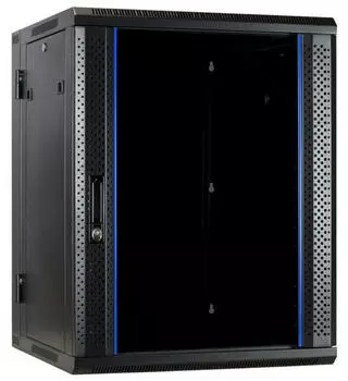 DSIT Netzwerkschrank 19" Wandgeh&auml;use wendbar 15HE 600x600x770mm schwarz