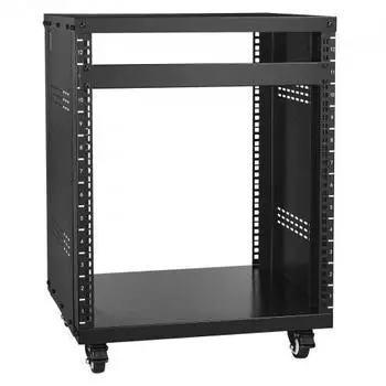 VEVOR AV-Rack-St&auml;nder 12U, 226,8kg, mit Lenkrollen (SPT-605-12)
