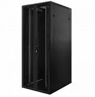 DSIT 42 HE 19 Serverschrank, mit perforierten Doppelfl&uuml;gelt&uuml;ren vorne und...