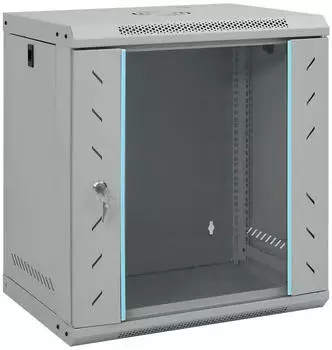 vidaXL Netzwerkschrank mit Speicher 19" grau 53x45x60cm Stahl (42017657)