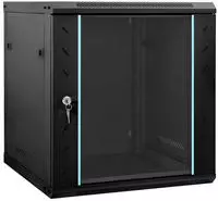 vidaXL Netzwerkschrank mit Speicher Schwarz 60 x 45 x 65 cm Stahl