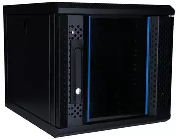 DSIT Serverschrank 6HE 10" mit Glast&uuml;r, schwarz (DS10-3406)