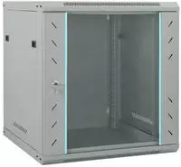 vidaXL Netzwerkschrank mit Speicher Grau 60 x 60 x 65 cm Stahl