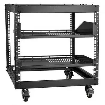 VEVOR 9U Server-Rack offener Rahmen, 4-Pfosten, einstellbare Tiefe 23-40 Zoll