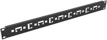 ENOC KHB 19-S Kabelabfangschiene 19 Zoll, schwarz (56526)