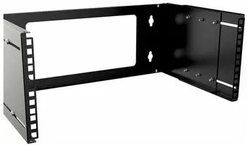 Lanview RAR205BL Wandmontiertes Open-Frame-Rack 19" 4U, verstellbare Tiefe, schwarz (RAR205BL)