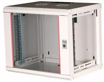 Equip Netzwerkschrank 19" 9HE 600x450mm Glast&uuml;r grau (EPM-09-6045-G-CBAA)
