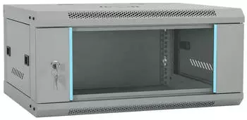 vidaXL Netzwerkschrank mit Speicher, grau, Stahl, 60x35x28cm (42017633)