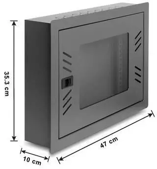 DeLock Netzwerkschrank 12" 6 HE schwarz (43424)