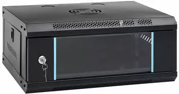 vidaXL Marsenor Netzwerkschrank 19" 4HE Wandmontage, schwarz (42017643)