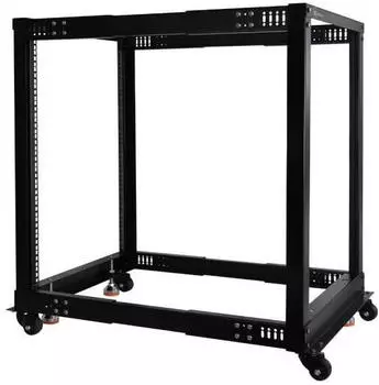 Alphacool GHE ES 19" Open Frame Serverrack 15HE, Stahl, schwarz (13736)